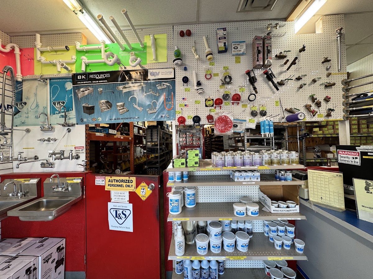 Dixie Plumbing Specialties parts counter